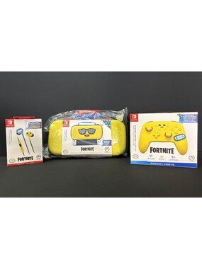 PowerA Fortnite Peely Accessories Pack Nintendo Switch Wireless Controller Bonus